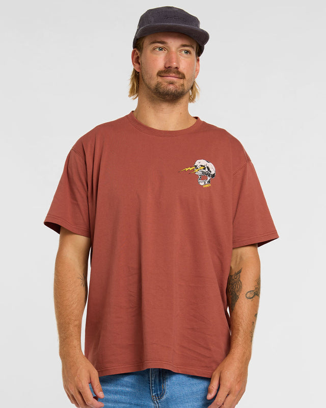 Mens Cotton Tee | Rust