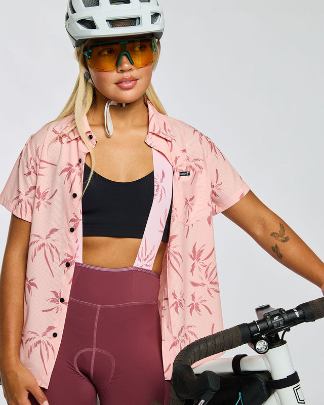 QOM Bib | Wild ginger/Pink Palm