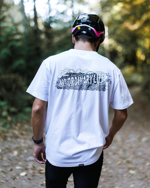 Mens Cotton Tee | White Kentaro