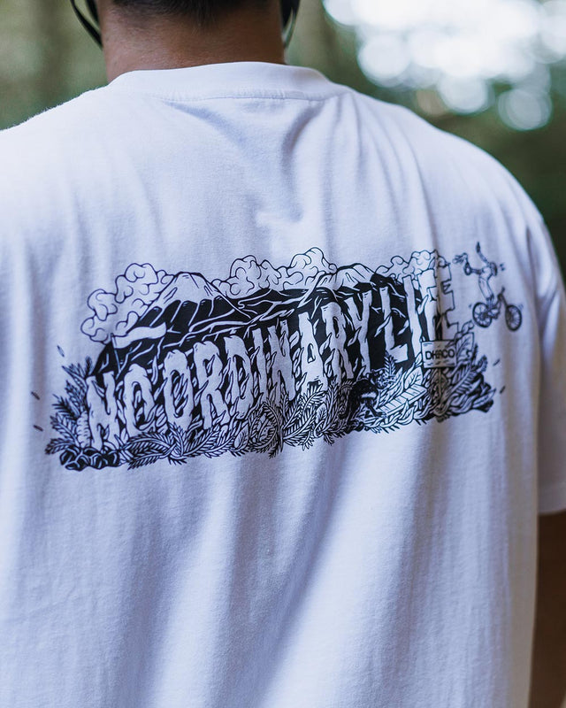 Mens Cotton Tee | White Kentaro