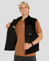 Mens Sherpa Vest | Black | MENS | TOPS | FLEECE AND HOODIES | VEST | DHaRCO | MTB | Image 4 of 6