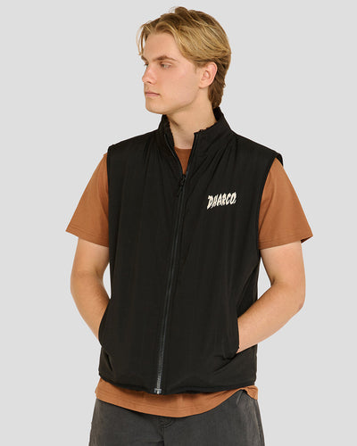 Mens Sherpa Vest | Black