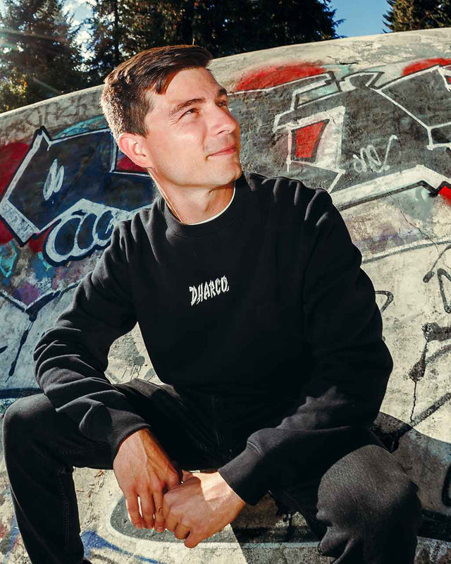 Unisex Crew | Covert Black | UNISEX | TOPS | FLEECE AND HOODIES | CREW | DHaRCO | MTB | Image 3 of 6