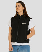 Womens Sherpa Vest | Leopard